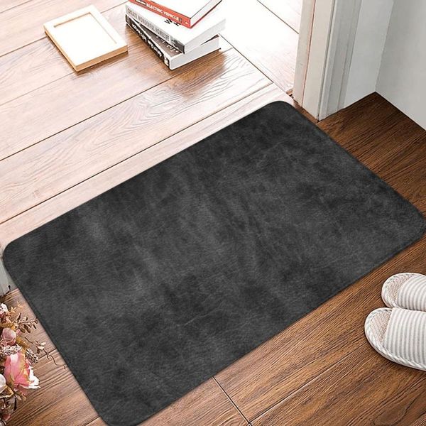 

carpets black leathers polyester doormat rug carpet mat footpad non-slip durableentrance kitchen bedroom balcony cartoon