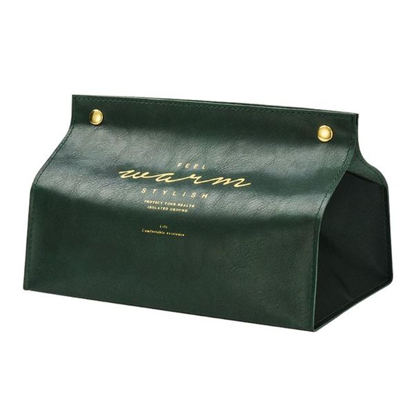 

tissue boxes & napkins restaurant waterproof napkin holder home decor coffee table pu leather box living room snap closure printed rectangul