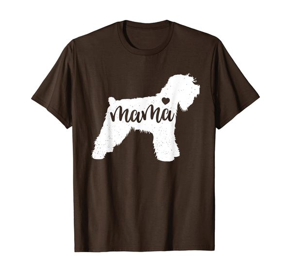 

soft coated wheaten terrier mama dog mothers day gift t-shirt, White;black