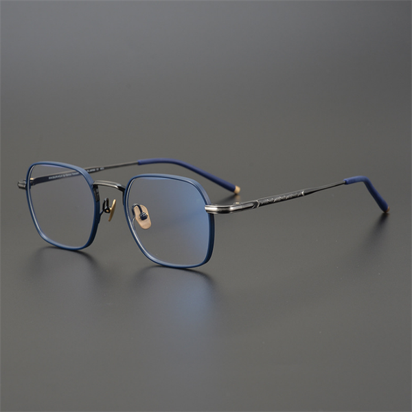 

fashion sunglasses frames japanese handmade pure titanium eyeglasses frame women optical eyewear clear lens prescription myopia, Black