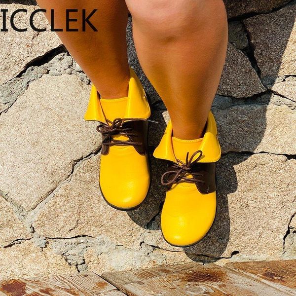 

boots women leather platform black lace up ankle motorcycle footwear short