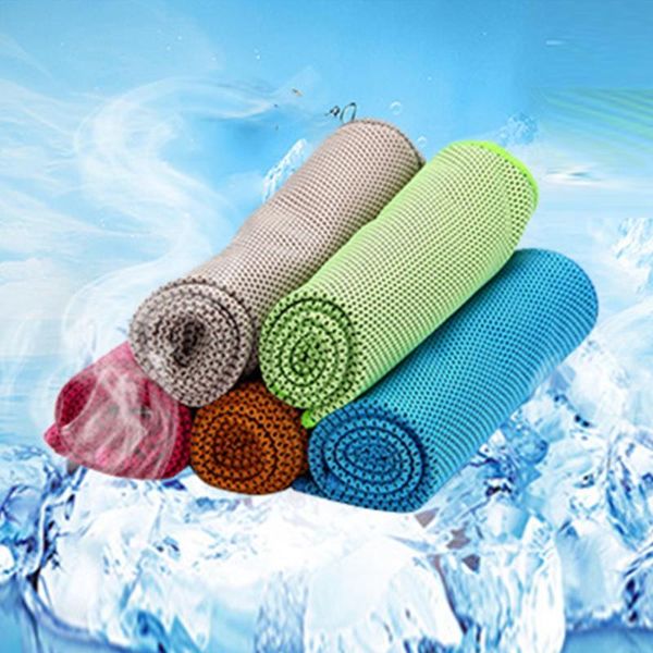 

towel quick cooling with storage case chilly summer headband bandana scarf for sports camping 30*90cm home textile
