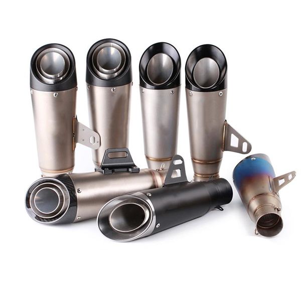 

motorcycle exhaust system 51mm/60mm universal carbon fiber pipe with db killer gift muffler
