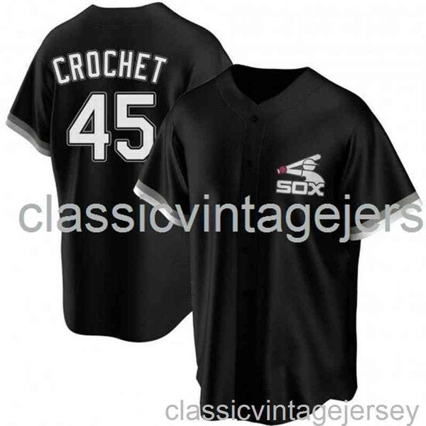 

garrett crochet #45 black ver1 baseball jersey xs-6xl stitched men women youth baseball jersey
