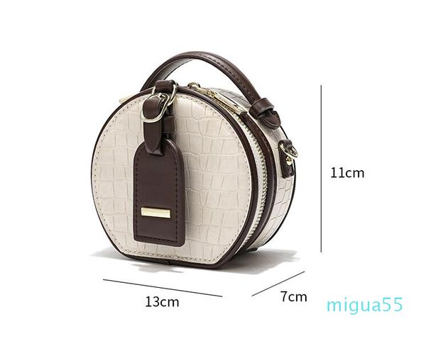 

women luxurys designers wallet bags womens cross body pu leather handbags purses lady tote storage good quality mini round bag, Red;black