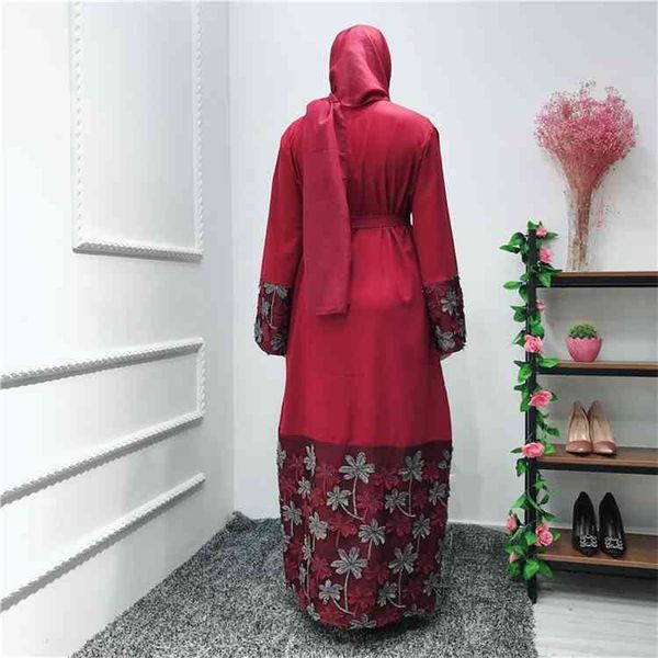 

kaftan abaya kimono cardigan robe femme dubai turkey muslim hijab dress ramadan abayas for women jilbab caftan islam clothing, Red