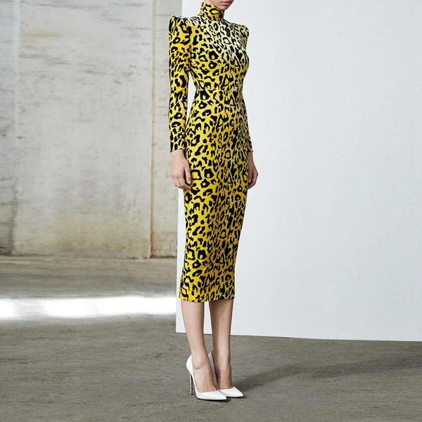 

casual dresses 2021 fashion show style collection leopard christmas women party long dress celebrity cocktail ladies vestido wholesale, Black;gray