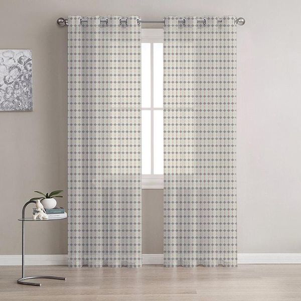 

curtain & drapes geometric dots pattern modern blackout 3d printed tulle curtains for living room bedroom window home decor