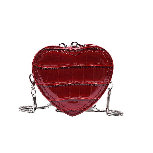 

evening bags bag girl's fashion love chain pattern one shoulder oblique cross-bag