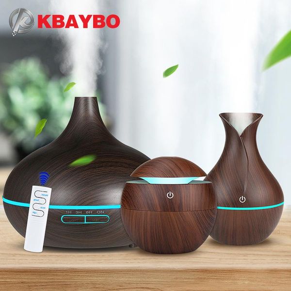 

aromatherapy air humidifier wood aroma essential oil diffuser ultrasonic mist maker led night light for home humidifiers