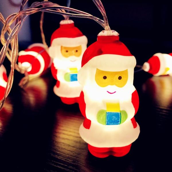 

strings santa claus christmas led string lights garland hanging fairy xmas decoration for home party holiday lighting