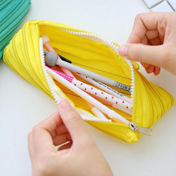 

fashion zipper multi-function storage pencil case coin bag bags