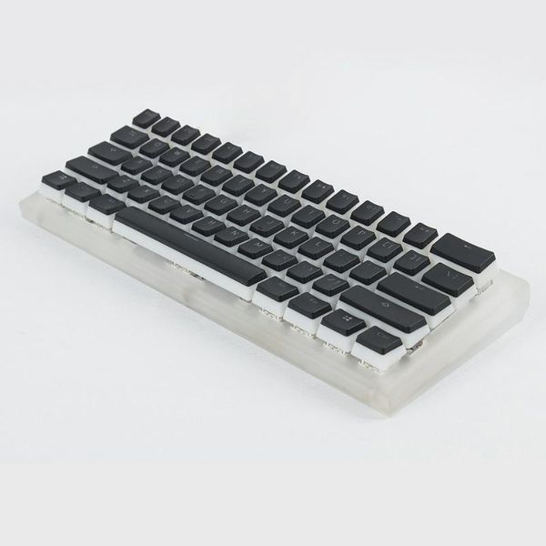 

acrylic diamond rgb fully programmable cherry switches pudding pbt double s keyset 61 60% mini mechanical keyboard keyboards