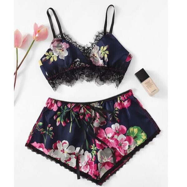 

underwear split style suit temptation lace pajamas 96, Black;white