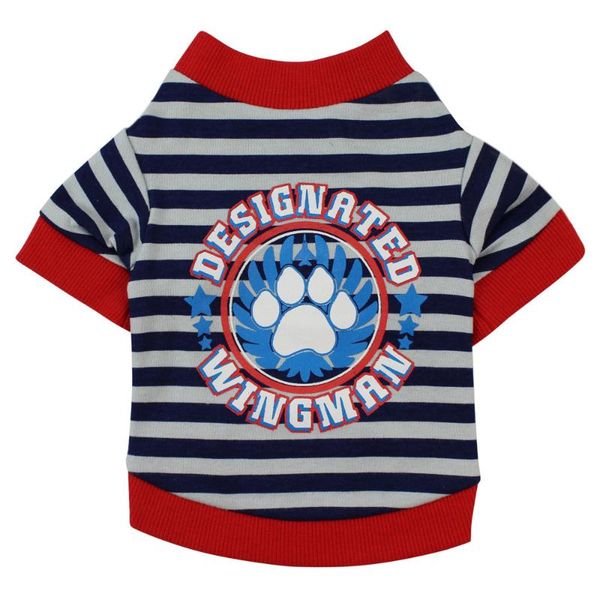 

dog apparel transer jersey perro clothing cotton stripe t-shirt puppy costume for small spring clothes dogs 18 dec17 p40