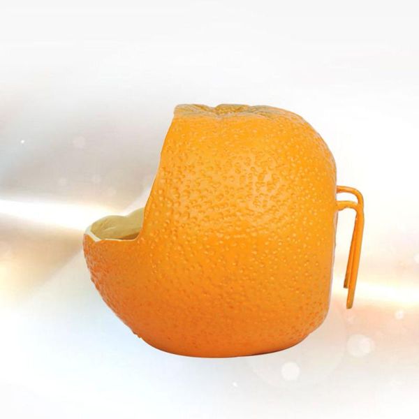 

other bird supplies flat base simulation orange shaped resin feeding bowl creative back hook food containers for pet birds parrot cage use (