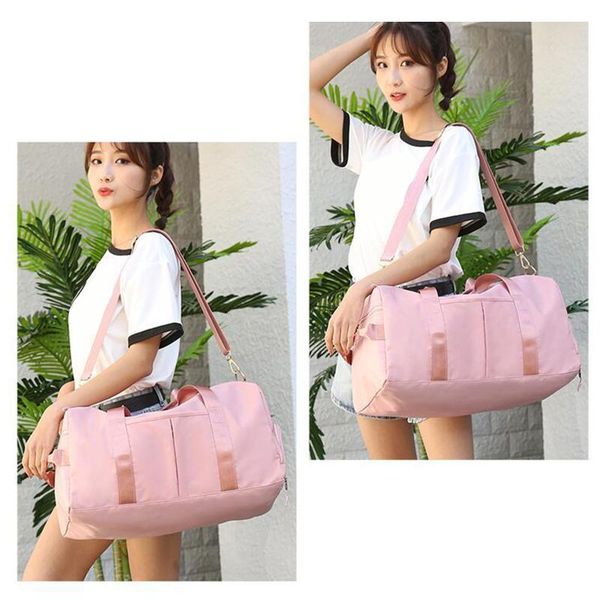 

duffel bags waterproof sports gym overnight luggage wet pocket women men yoga bag