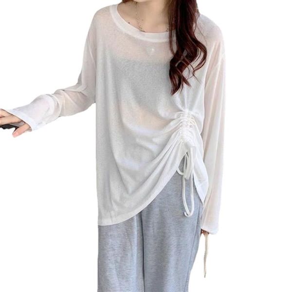 

women's swimwear women sheer mesh bikini cover up swimsuit bathing suit see through short sleeve t-shirt summer beach dress, White;black