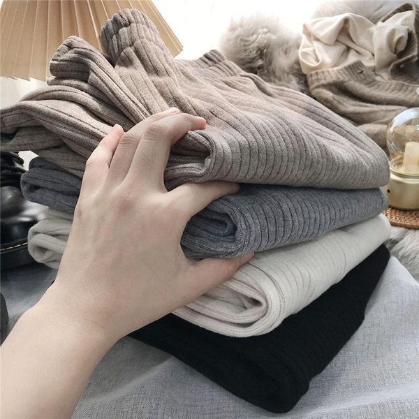 

warm and thick velvet pits high waisted wide leg pants women's autumn winter loose drape all-match mopping casual trousers y1083 & capr, Black;white