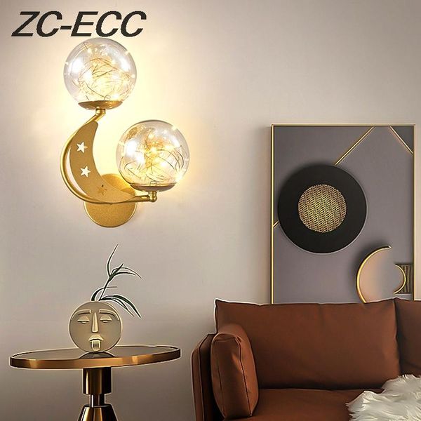 

wall lamp zc-ecc living room bedside nordic starry double-headed staircase background