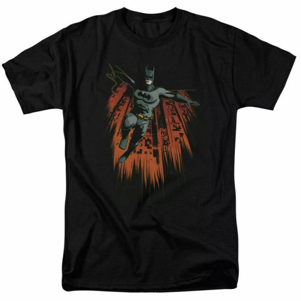 

Batman Majestic T Shirt Licensed Comic Book Tee Black, White;black