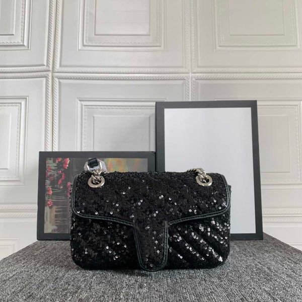 

luxury fashion bags shoulder designer models classic retro messenger famous brand noble with hand sewn sequin large capacity metal c