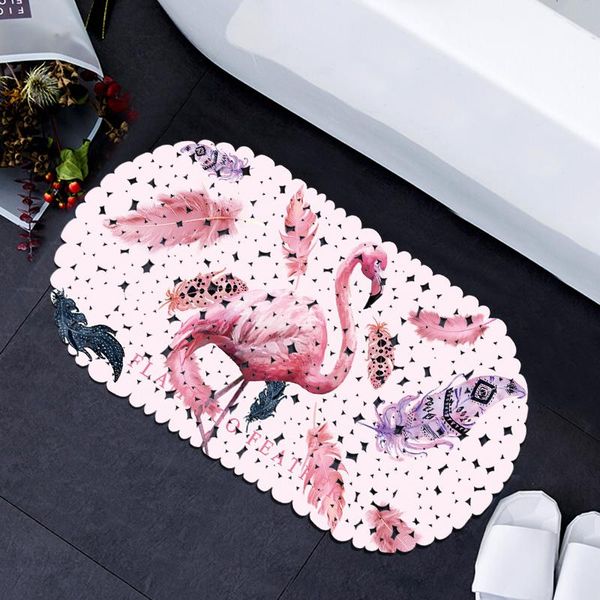 

bath mats pvc shower mat nonslip floor flamingo anti-slip bathroom