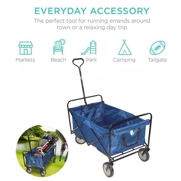 

camp furniture folding transport cart wheels trolley for shopping garden outdoor