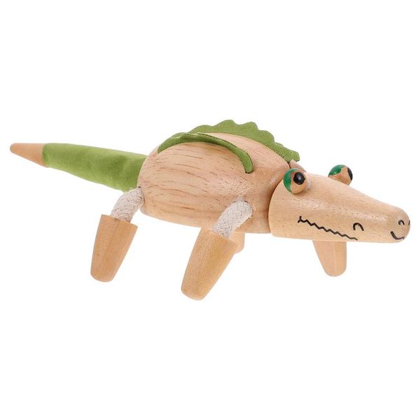 

decorative objects & figurines 1pc simulated wooden crocodile model kids room adorn