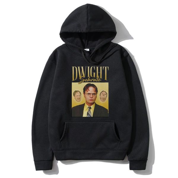 

men's hoodies & sweatshirts dwight schrute the office hodoies mens tv series michael scojim mifflin scranton fleece cotton plus size sw, Black