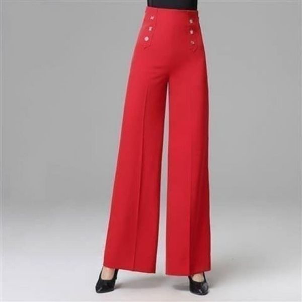 

spring summer fashion latin dance women pants modern wide leg trousers ladies solid color loose u17, Black;white