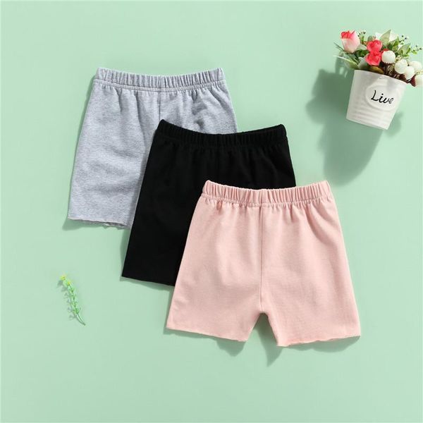 

shorts 1-6 years kids 3pcs set solid black gray pink casual style summer pants for girls boys tracks