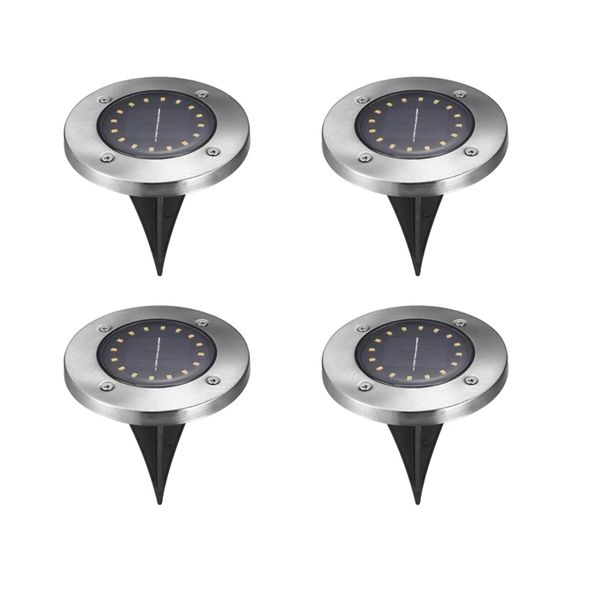 

led solar lawn lamp 4 8 12 16 20leds solar-power buried light underground-lamp outdoor path way garden decking street lights