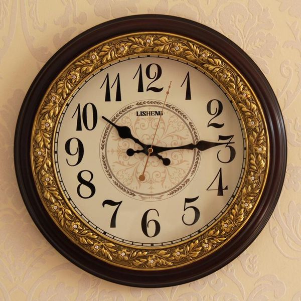 

wall clocks round vintage clock large classic fashion european design digital silent reloj de pared home decor bd50uu