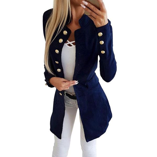 

women's suits & blazers long-sleeved breasted slim small suit jacket autumn spring casual solid female coat clothes, White;black