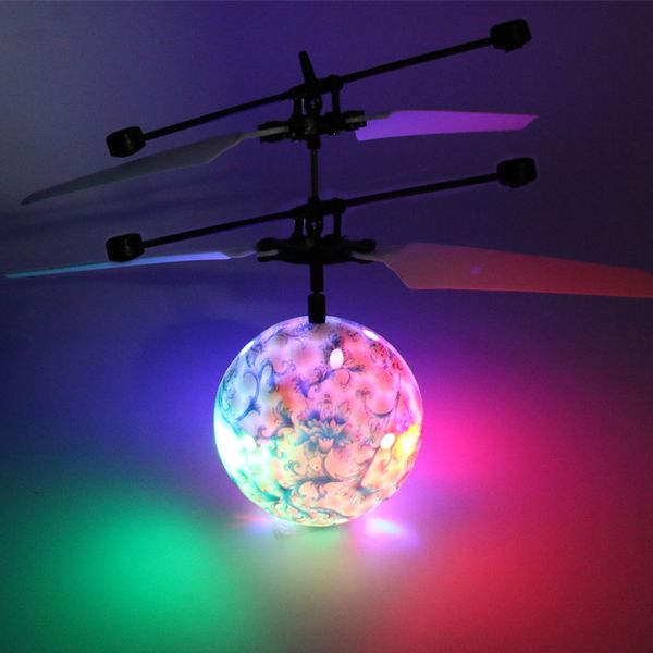 

2021 design sensor aircraft baby flying toy ball novelty toys rc levitated intelligent drone helicopter ball led lighting for kids gift