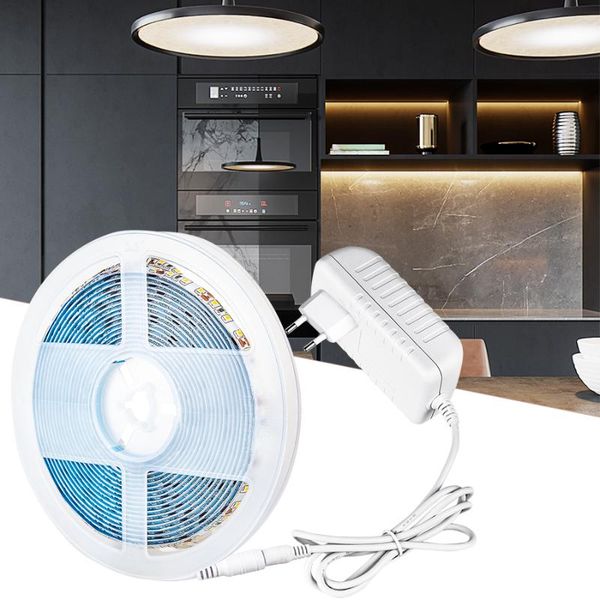 

strips 240/204/180/168/120 leds/m 5m 2835 smd led strip light with 12v 3a power adapter eu/us/uk/au plug diode tape ribbon backlight