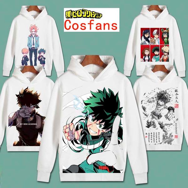 

theme costume my hero academia cosplay todoroki s pullover sweatshirts boku no hero academia izuku midoriya fleece hoodies school unifor, Black;red