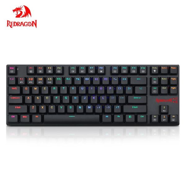 

keyboards redragon k607p kbs aps por rgb bluetooth 5.0 wireless usb 2.4g dual mode mechanical gaming keyboard blue switch 87 keys compute