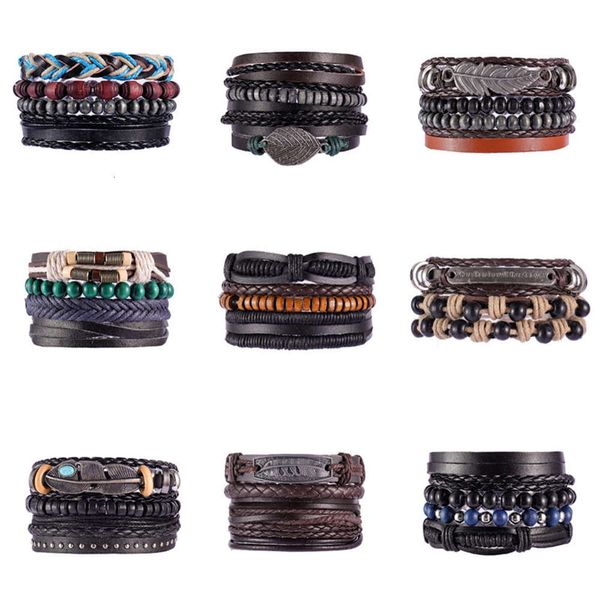 

2020 new popular ethnic style multi layer bracelet jewelry, Black