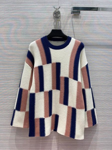 

women's sweaters 2021 women fashion long-sleeved color block cashmere sweater 1005, White;black