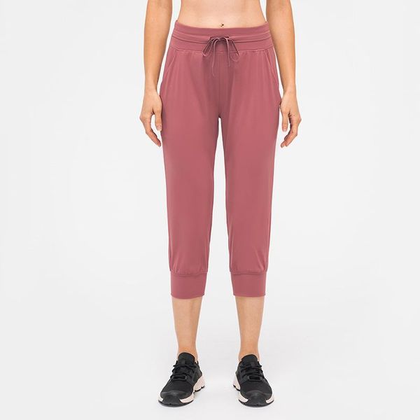 

yoga outfit leisure women leggings pants pocket large size gym sport fitness tights active wear high waist cropped trousers