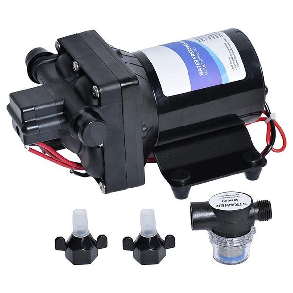 

air pumps & accessories water pump 4008-101-e65 42-series 12v 3.0gpm 55psi compatible with rvs, ships, yachts, and boats - self-priming 9.8
