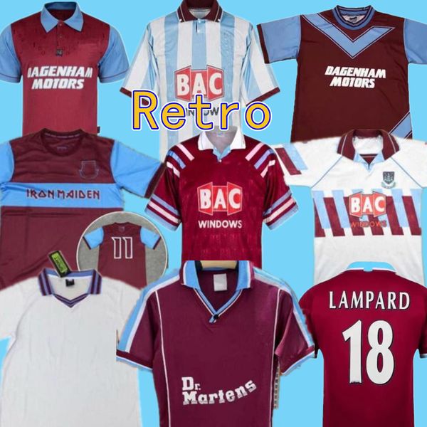 

91 92 95 97 west centenary retro years cole di canio lampard dicks 1999 00 jersey camiseta 100 th retro 99 00 home ham retro soccer jersey, Black;yellow
