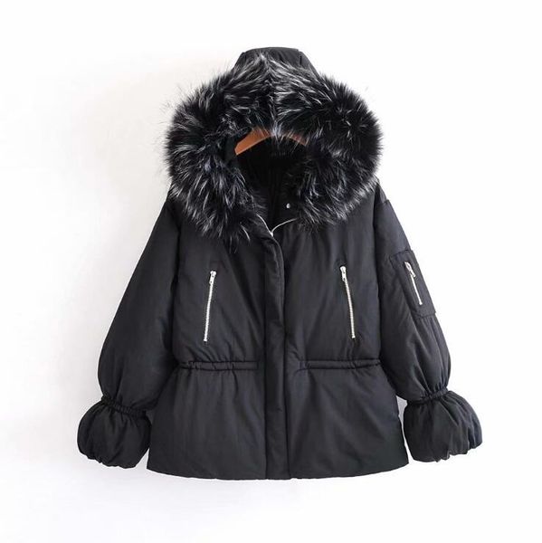 

women's trench coats women fur hood winter warm  coat e0601-002, Tan;black