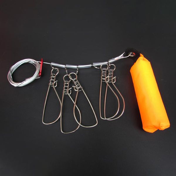 

fishing accessories 5m/4m lock buckle stainless steel live fish belt stringer tackle for accessories#137