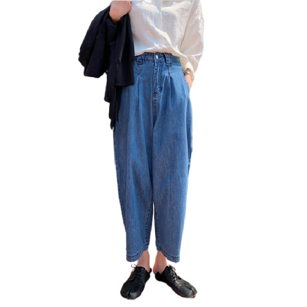 

women's pants & capris korean japanese fashion 90s style urban denim loose summer cargo overalls harem jeans trousers streetwear women, Black;white