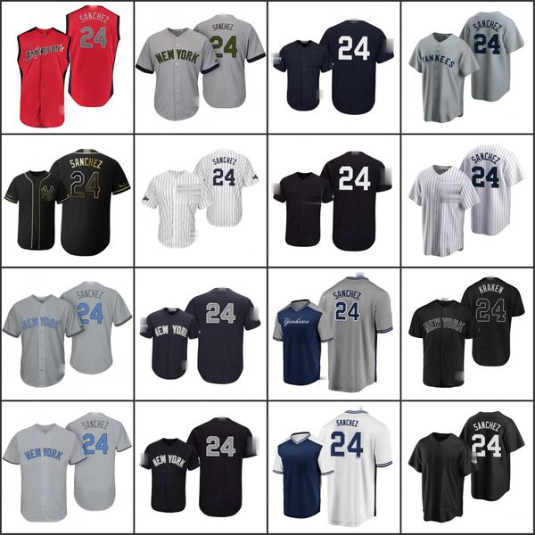 

new york yankees men 24 gary sanchezyouthjerseys, Black;red