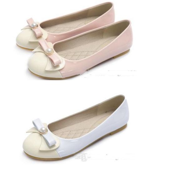 

women's shoes in spring and autumn flat bottom round head bowknot@2047, Black