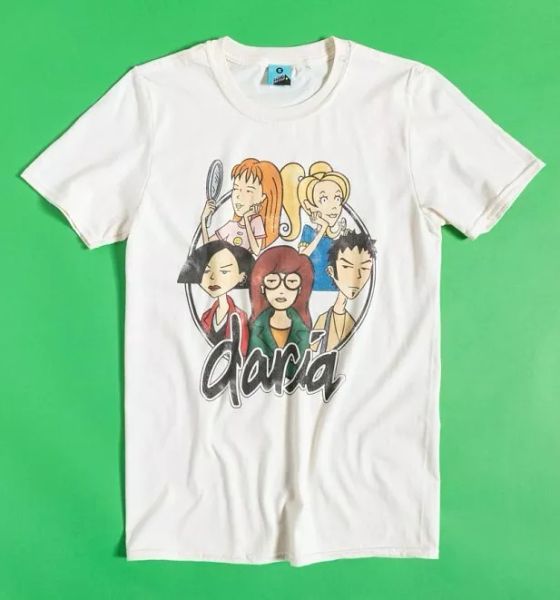 

official men's daria group ecru t-shirt, White;black